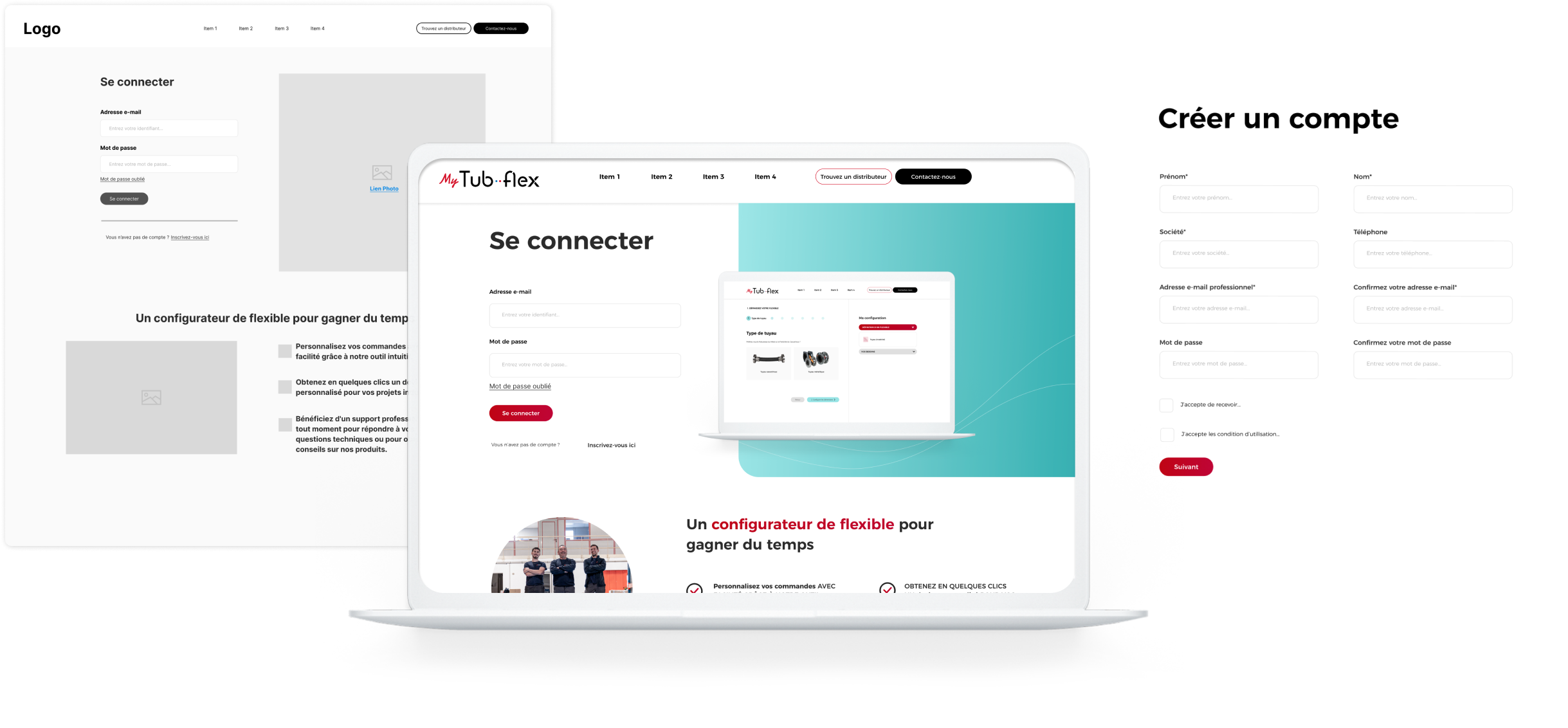 My tubflex pages accès, connexion et tableau de bord