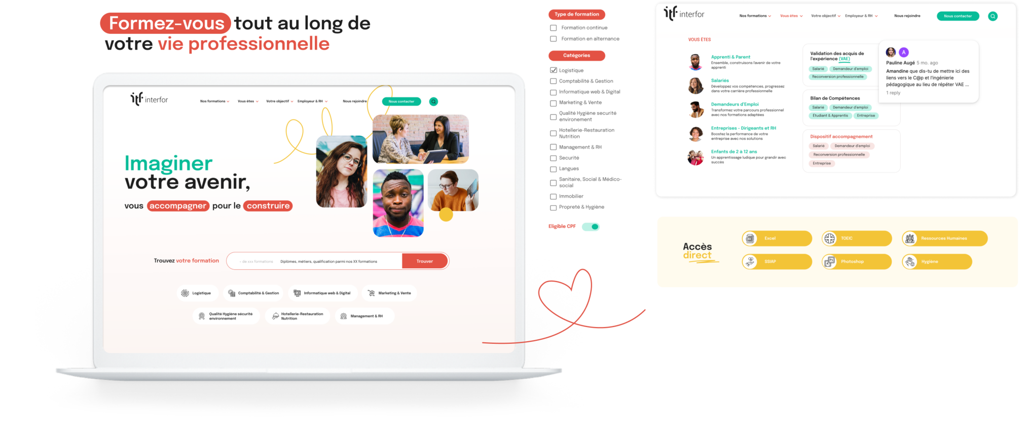 Refonte ux ui site web interfor